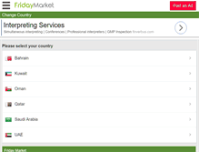 Tablet Screenshot of fridaymarket.com